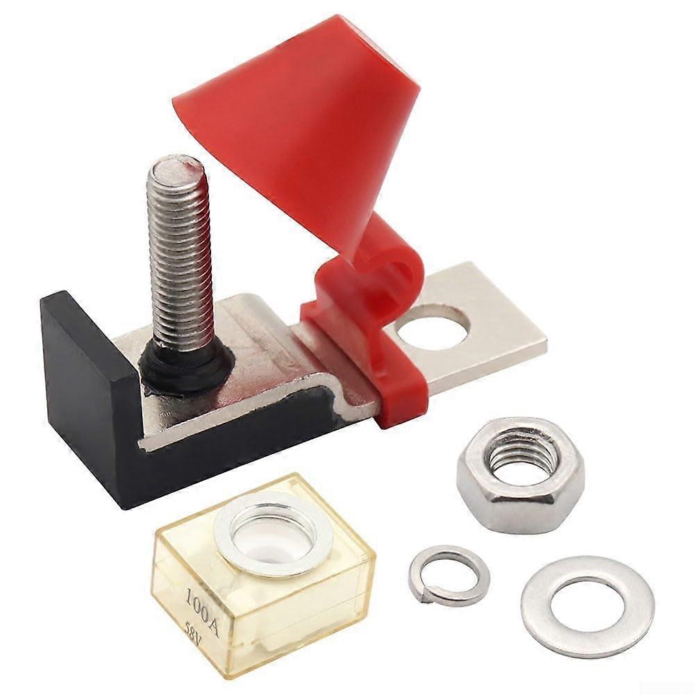 M8 Marine Battery Fuse Block Distribution Box 58V IP66 ABS Housing Terminal Mount Kit For Car Boat RV 30A300A(100A)