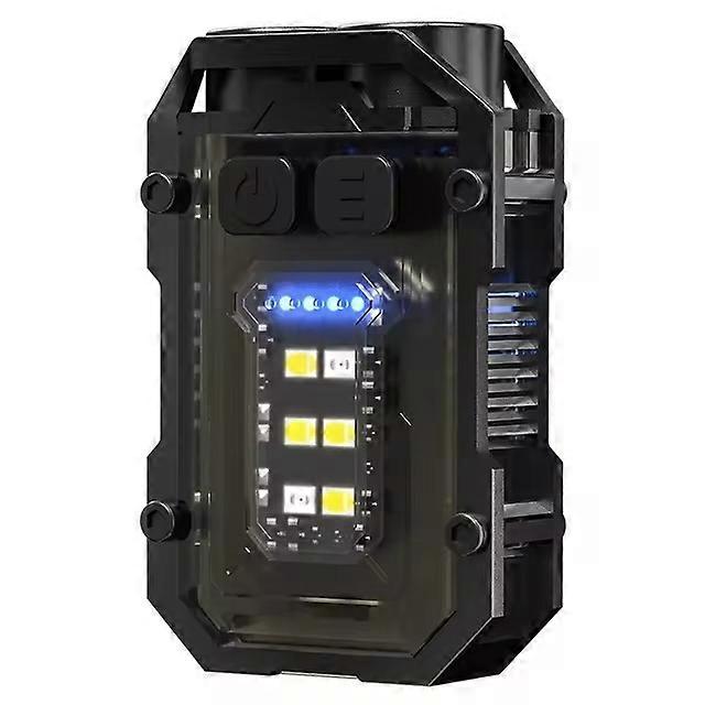 Multifunctional Mini Flashlight Portable EDC Keychain Work Light USB Rechargeable Flashlight With Magnet Camping Pocket Lanter