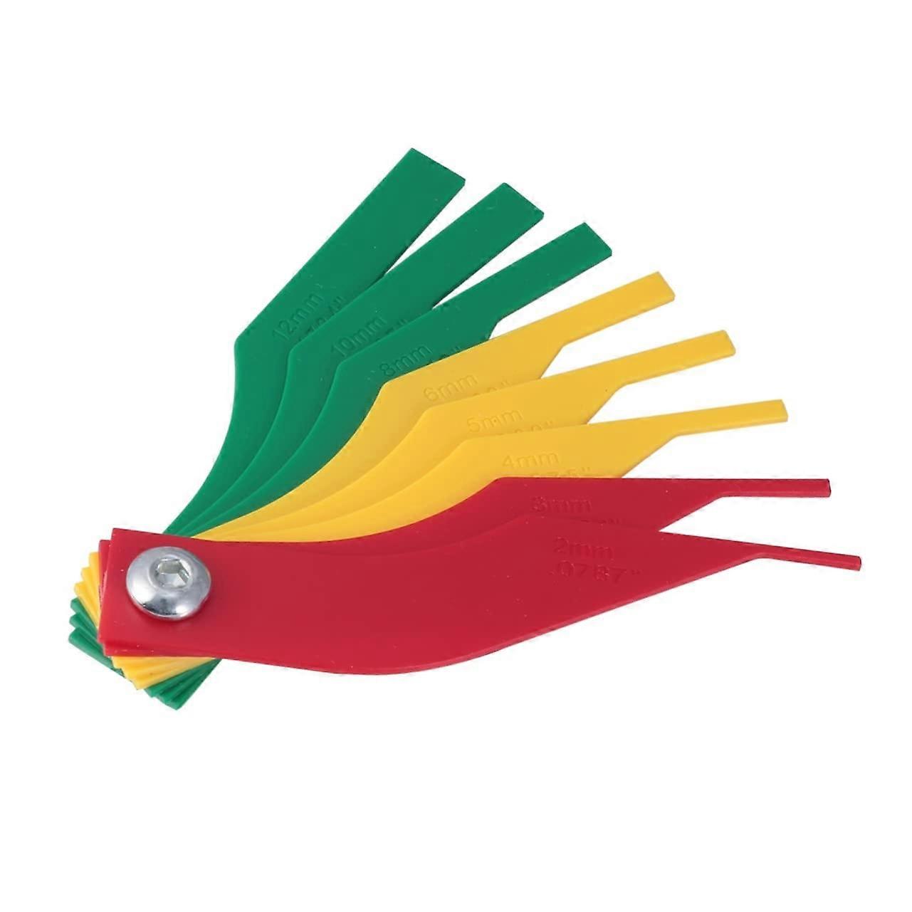 Brake Pad Thickness Gauge with ColorCoded Scale for Accurate Brake Wear Check and Auto Maintenance