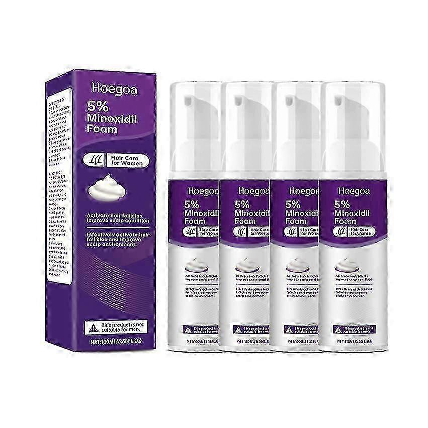 1-5x 5% Hair Growth Foam for Women, Hair Regrowth Treatment Serum, Hair Growth Serum Suitable for Hair Thinning Receding Hairline 100ml-xpc