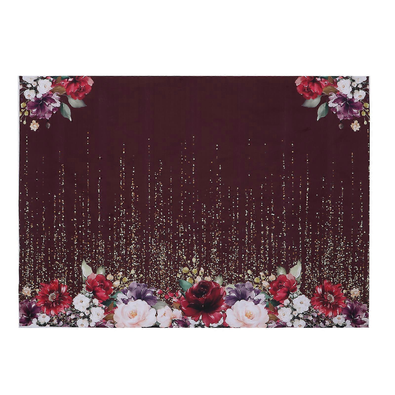 Photography Background Floral Wall Backdrop for Studio 2Pcs