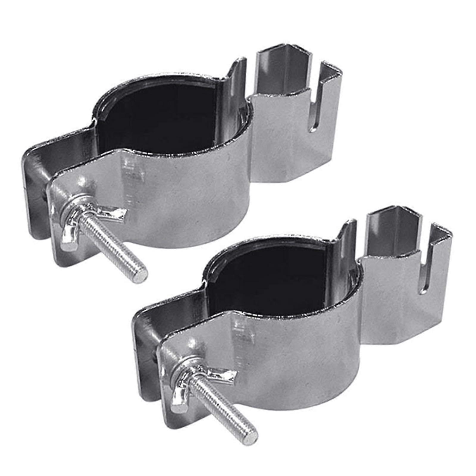 2pcs Adjustable Pipe and Drape Clamps RustResistant Steel with Rubber Grip for Wedding Event Decorations