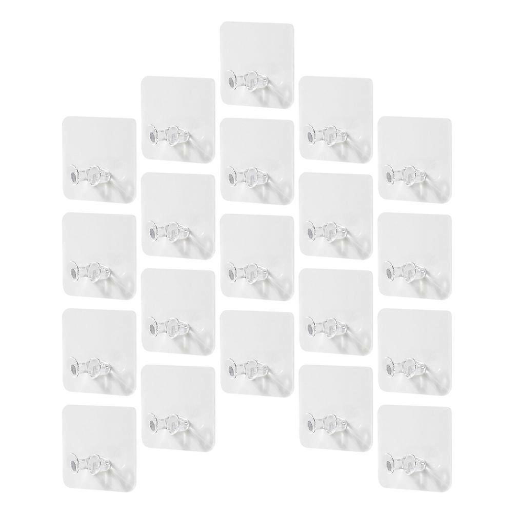 Unmarked Wall Hooks Plastic Organizer for Power Cable Management 20Pcs
