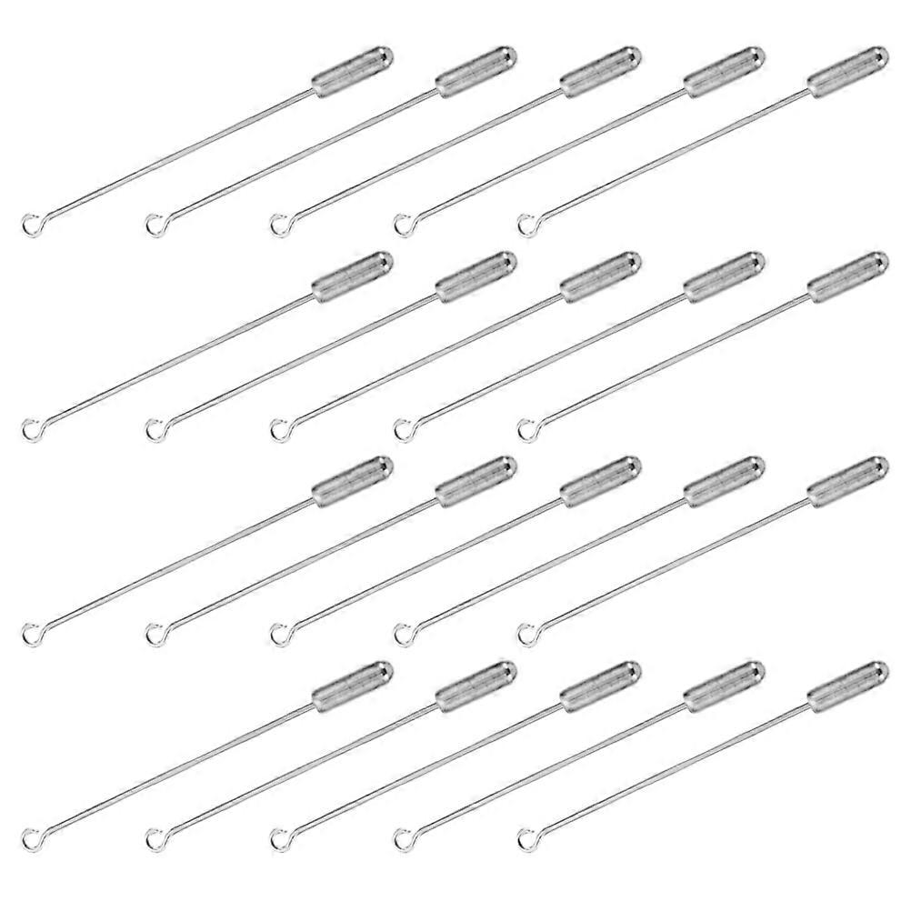Silver Copper Brooch Findings Safety Pin for Decor 20Sets Multi-Use