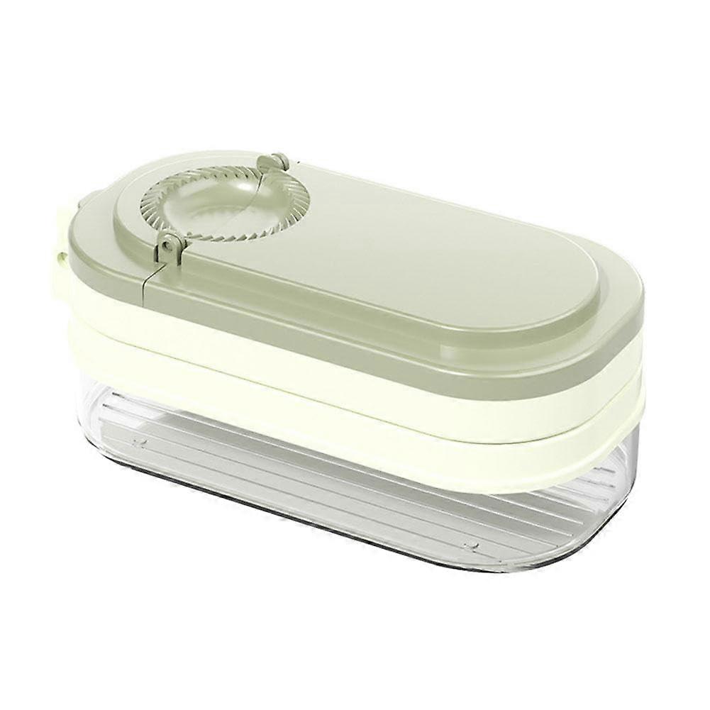 3 in 1 Dumpling Maker and Empanada Press with Easy Wrapper Mold and Storage Box, Green