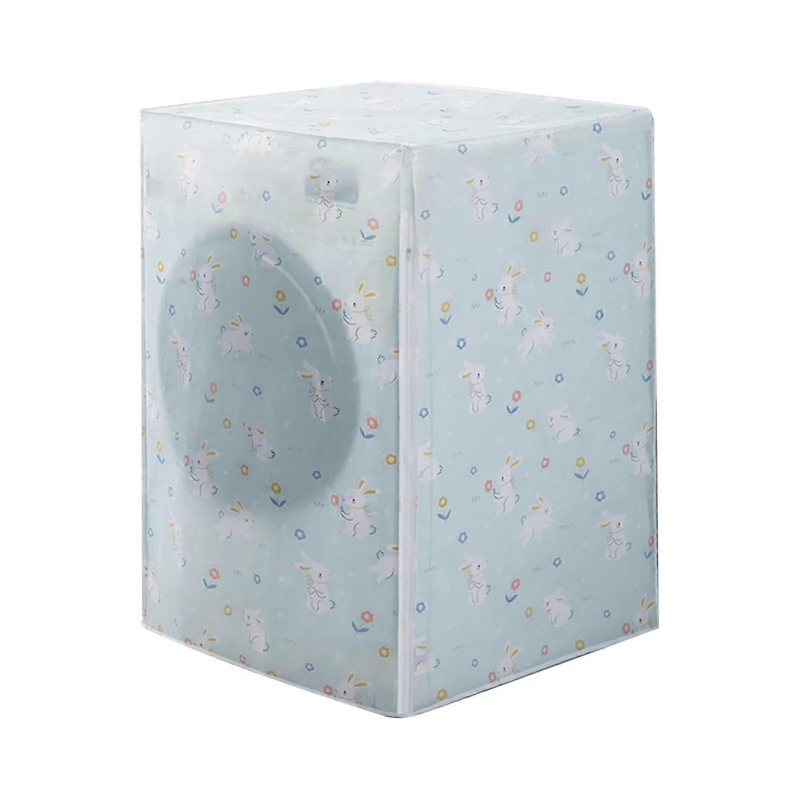 Waterproof Washing Machine Cover Front Load 65x75x85 Geometric Rabbit Design Dust Protector