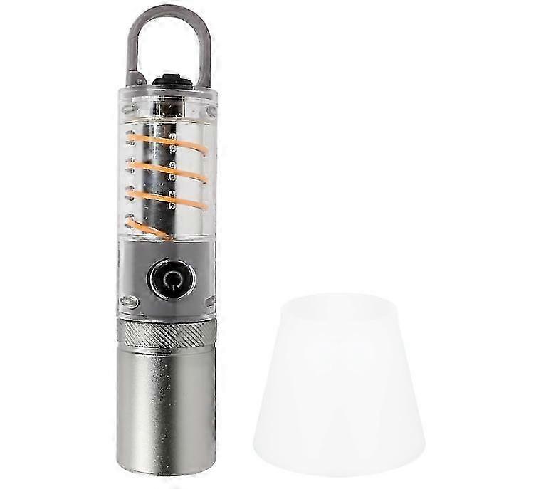 Handheld Camping Lantern Flashlight Type-C Rechargeable High Lumens Zoomable LED Flashlight Worklight(White) 2025