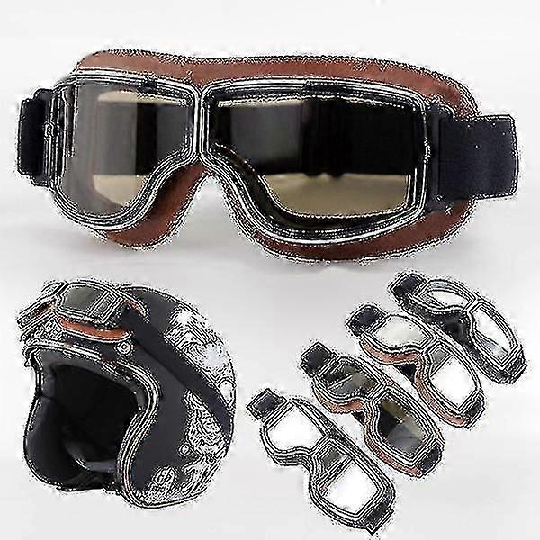 Retro Aviator Motorsykkel Briller