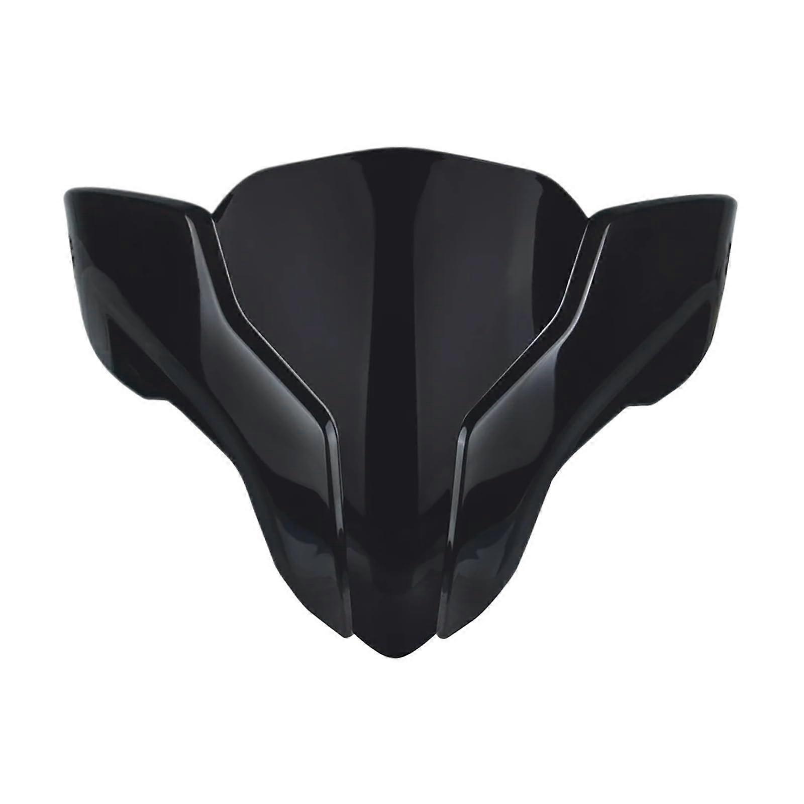 Black Motorcycle Windshield with Glare Reduction and Wind Flow Optimization for Bajaj Pulsar NS200