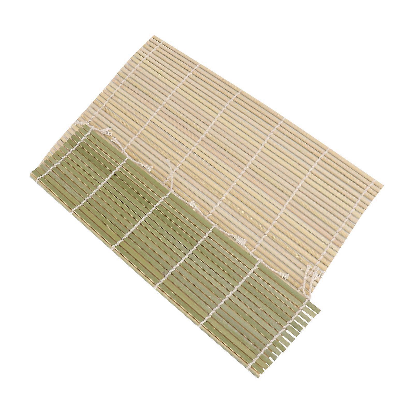 Olive Green Bamboo Sushi Roller Mat for Sushi Making 2Pcs Kitchen Tool