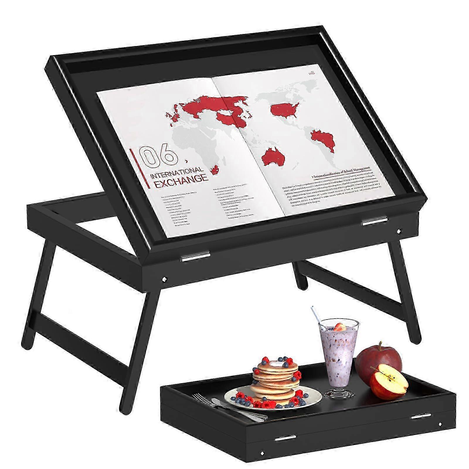 Folding Bed Tray Table - Medium Lap Desk for Dining 25-26