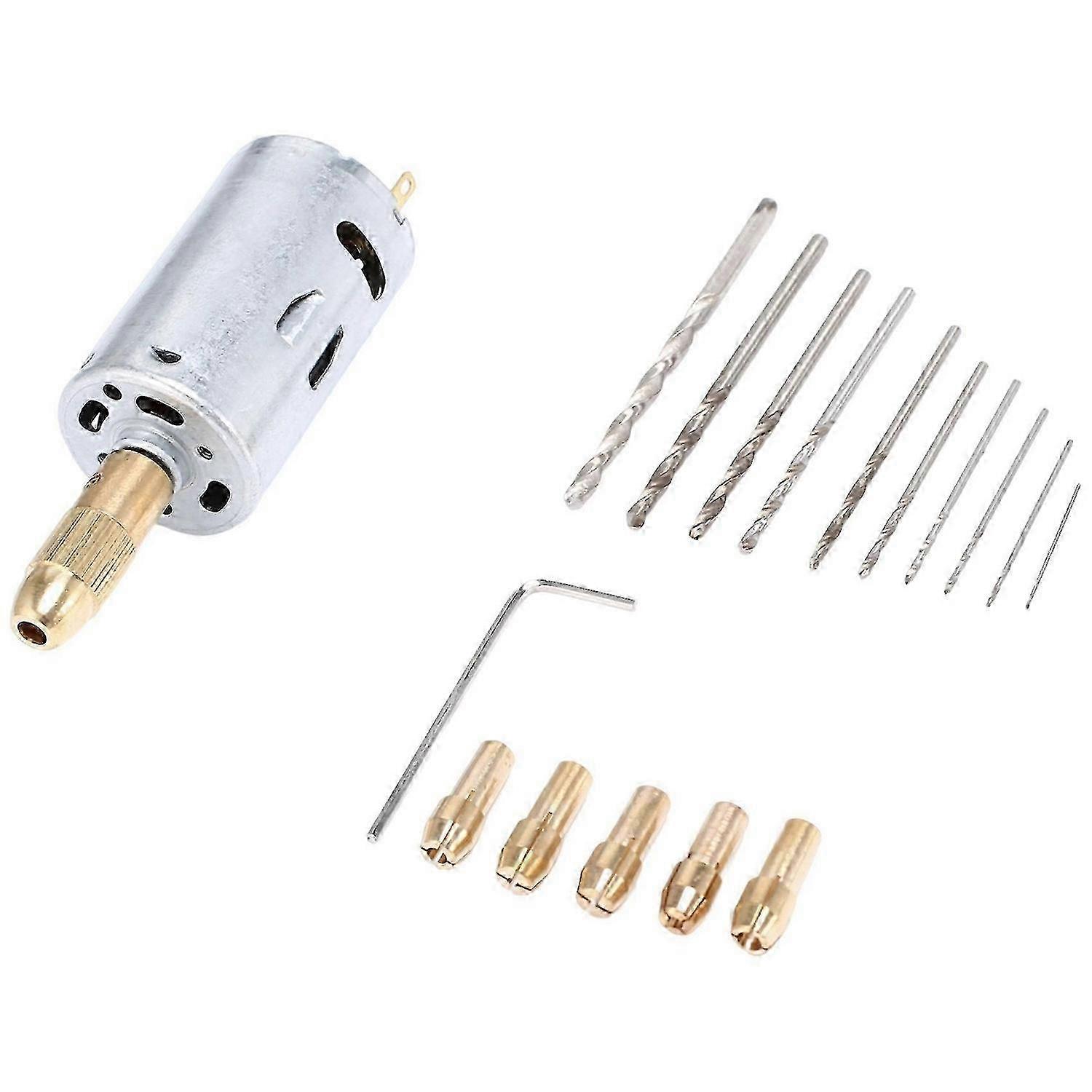 Mini electric hand drill bit set, DC 12V motor