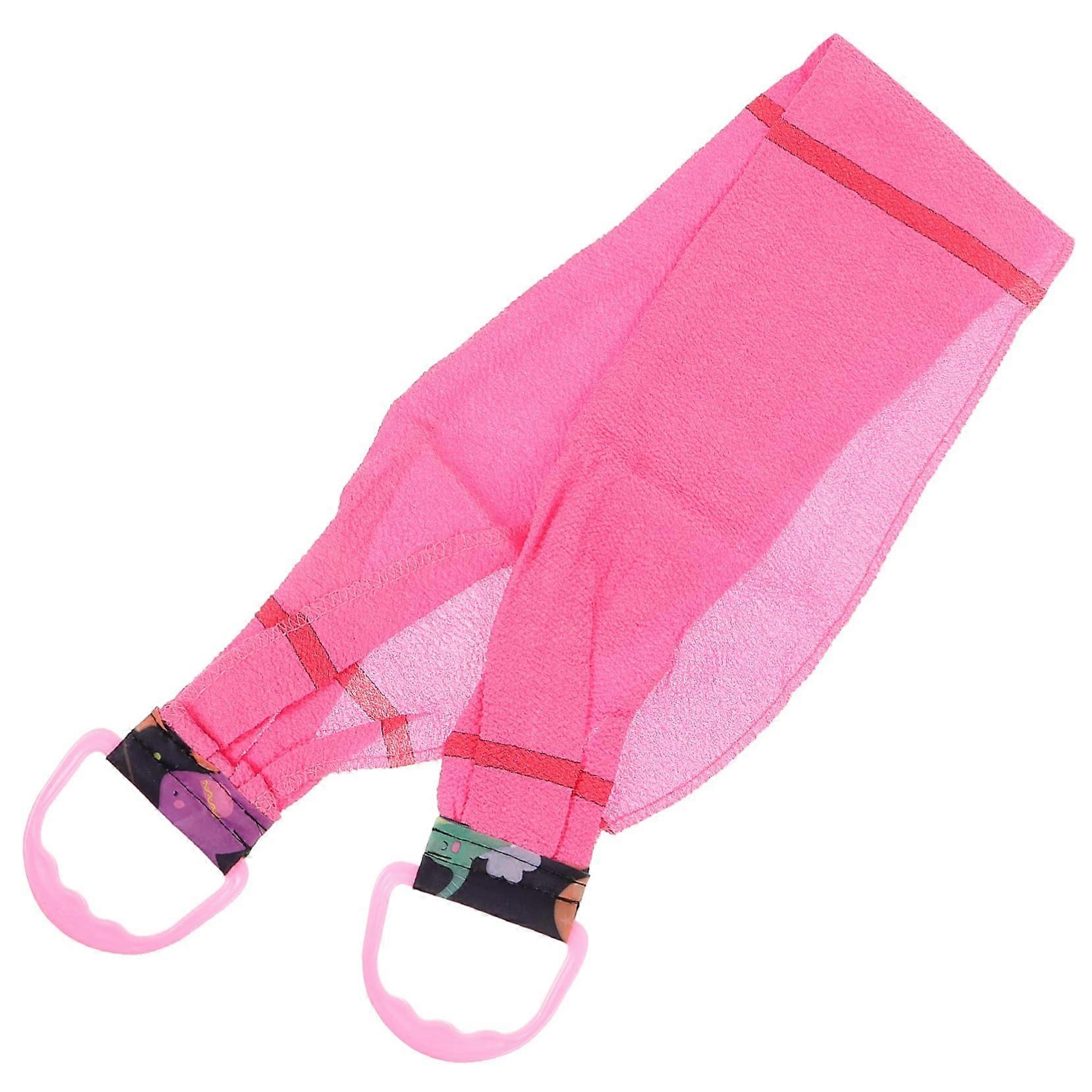 Back Scrubber for Shower with Dual Handles, Gentle Exfoliating Bath Towel for Full Back Coverage