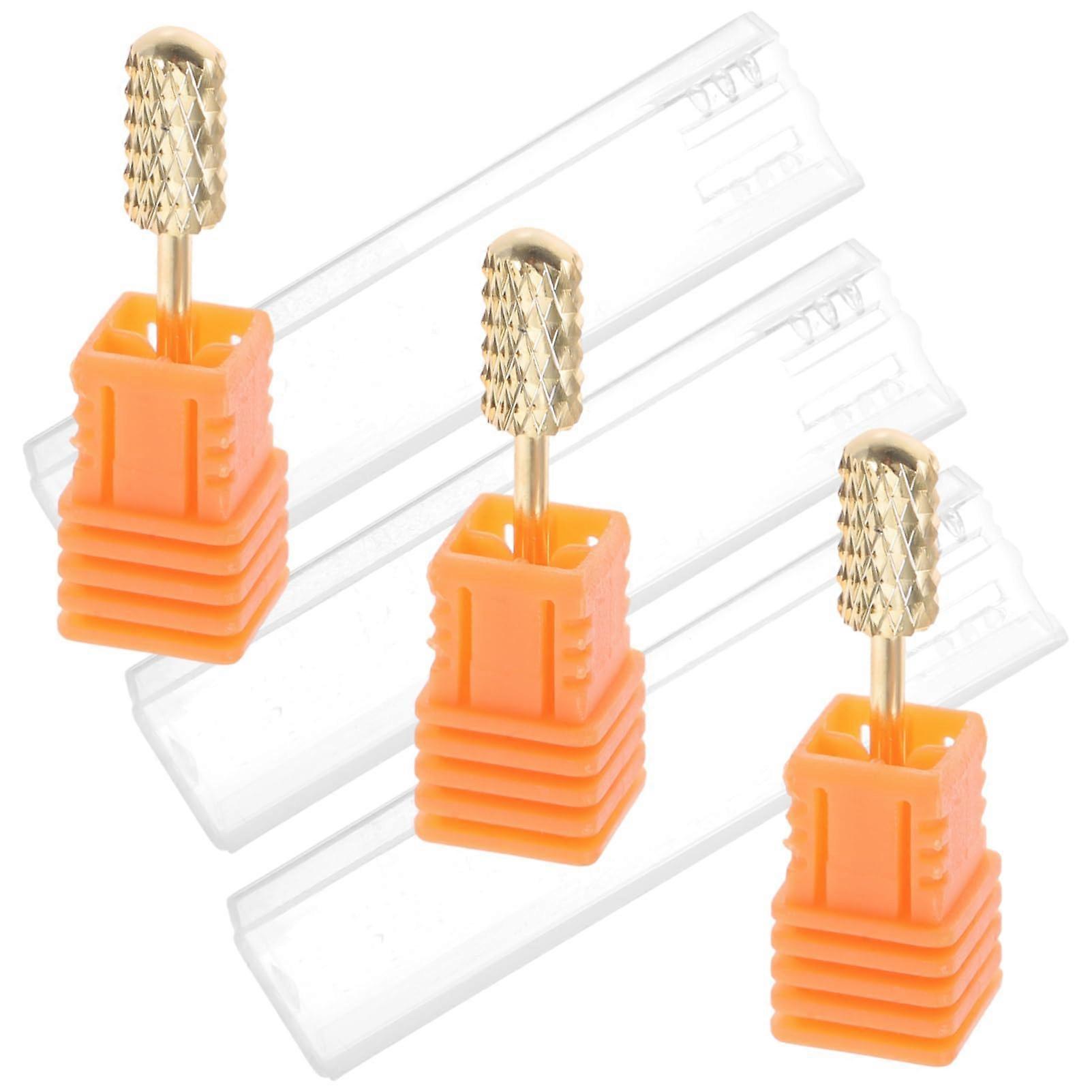 3pcs Carbide Nail Drill Bits for Acrylic Nails and Precise Cuticle Removal