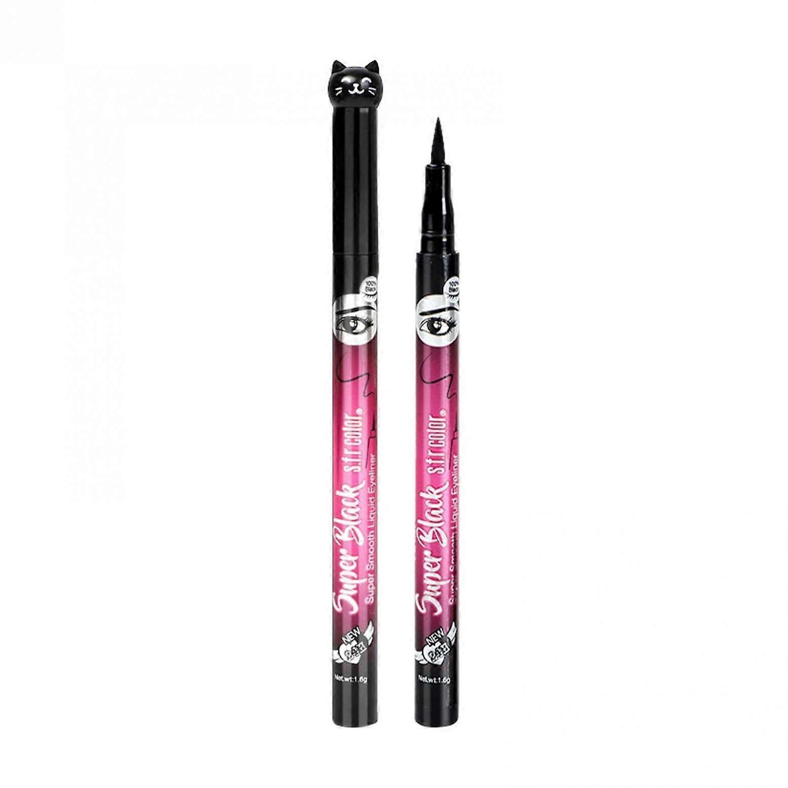 Waterproof Black Liquid Eyeliner Pen Long Lasting Precision Tip Smudgeproof for Cat Eye Makeup