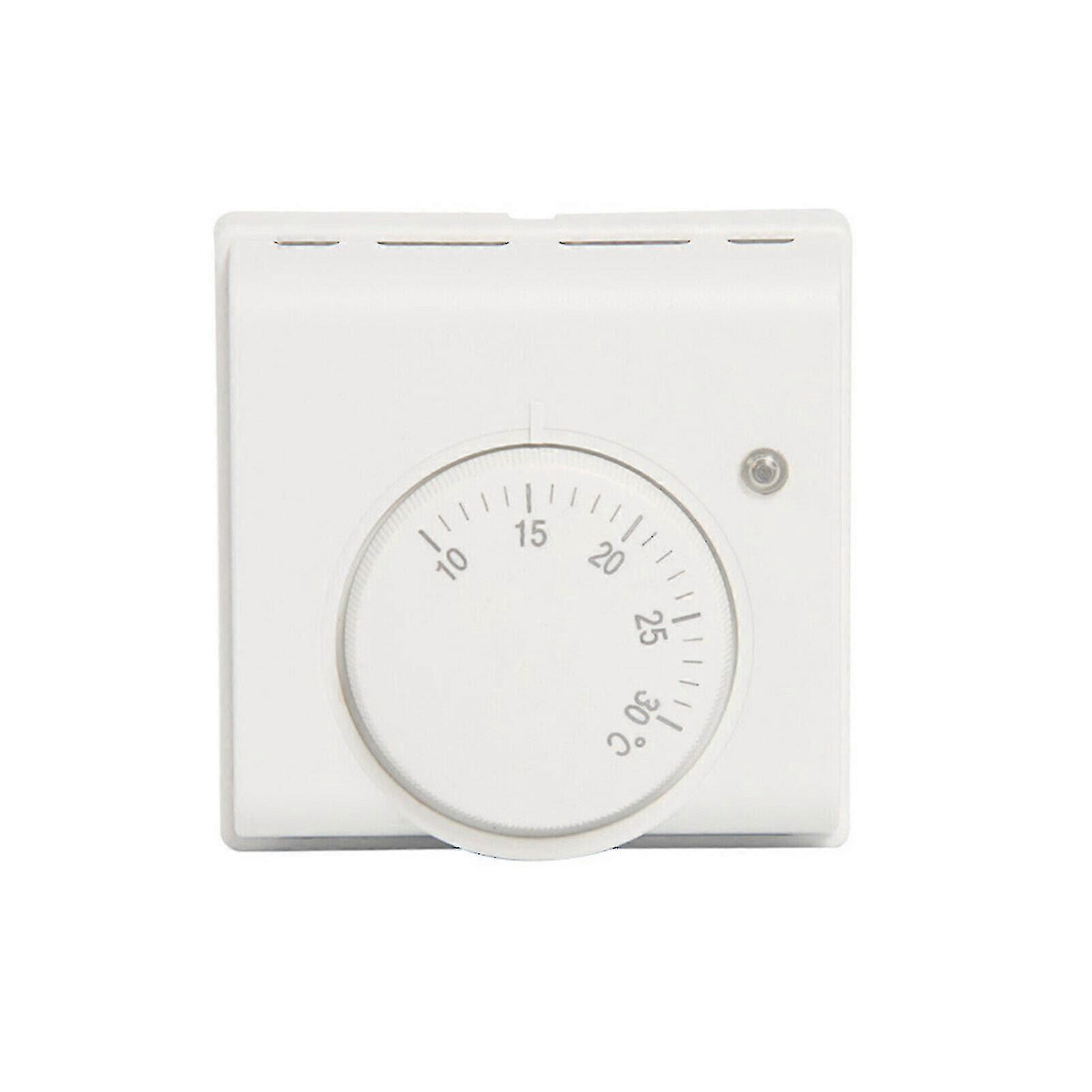 Mechanical Room Thermostat for Central Heating, White -LL