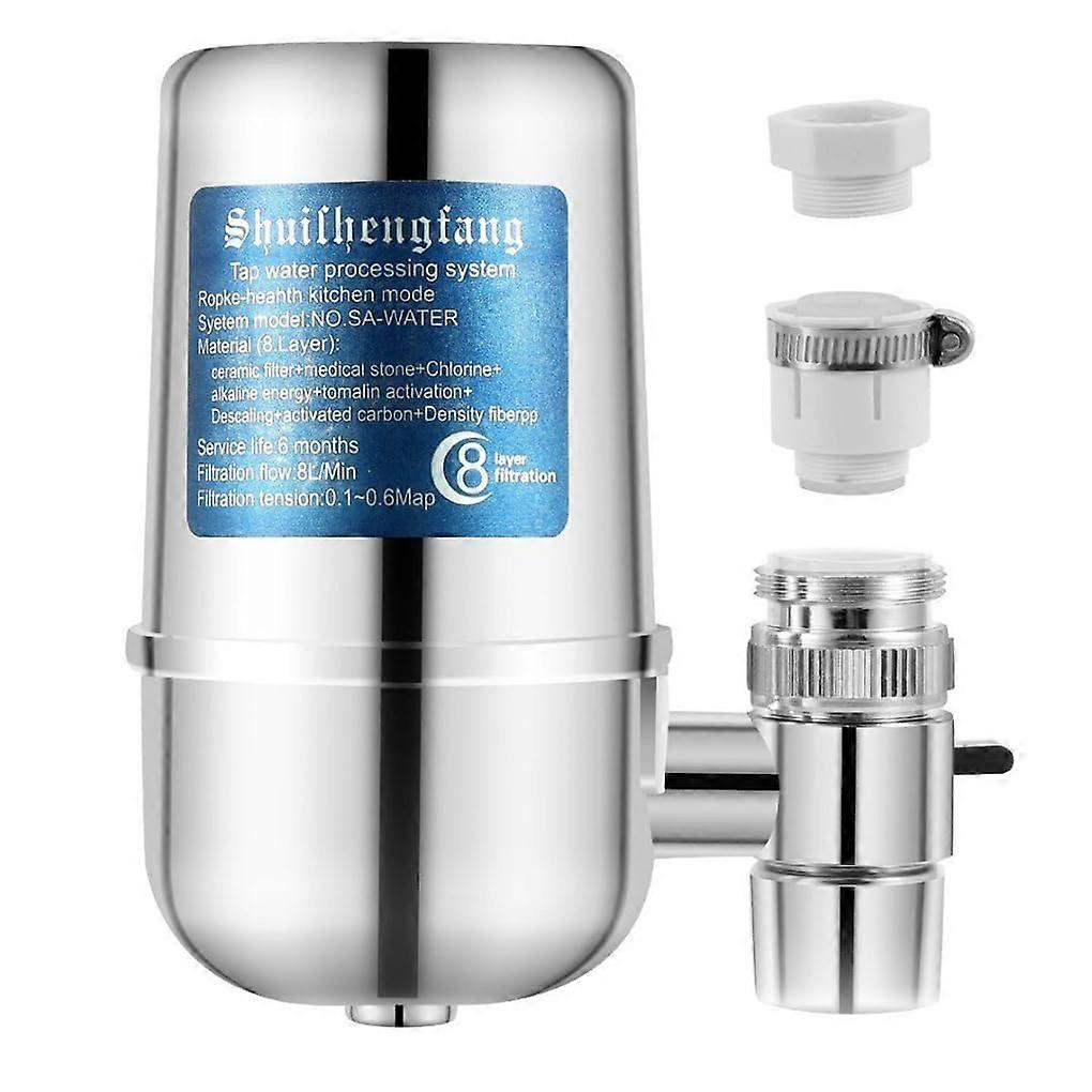 Tap Water Filter with Efficient 8Layer Filtration for Instant Fresh Drinking Water, Easy Installation