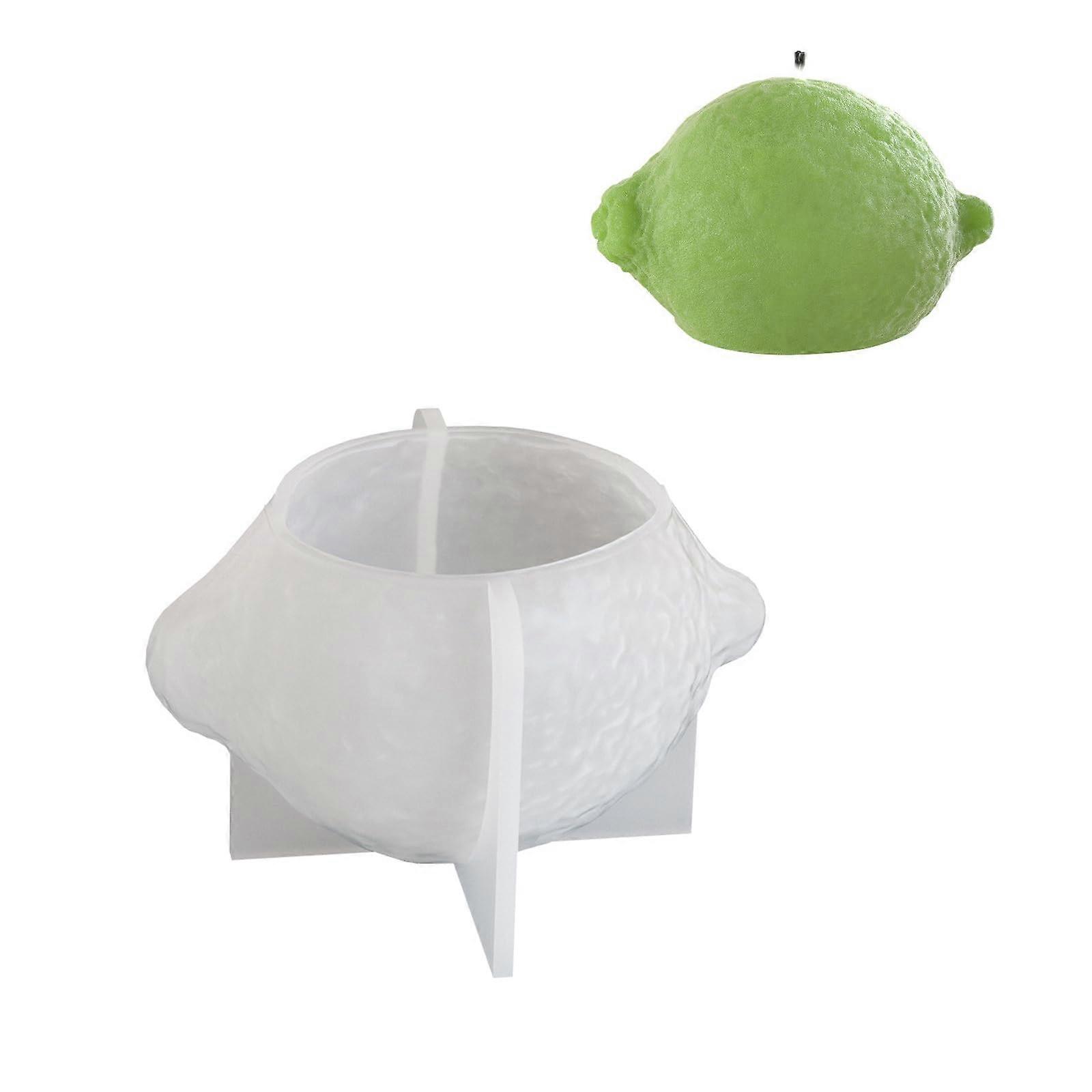 Lemon Shape Silicone Soap Mold for Resin Casting, Flexible Durable Reusable Craft Mold