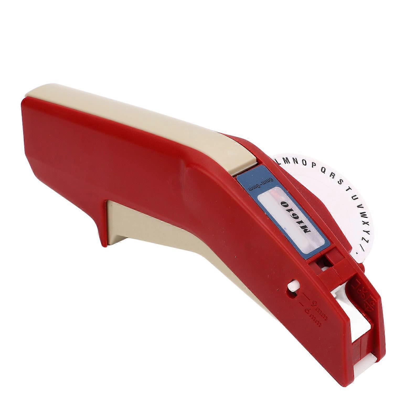 Handheld Embossing Label Maker with OneHand Operation and Crisp Clear Printing for Home Black