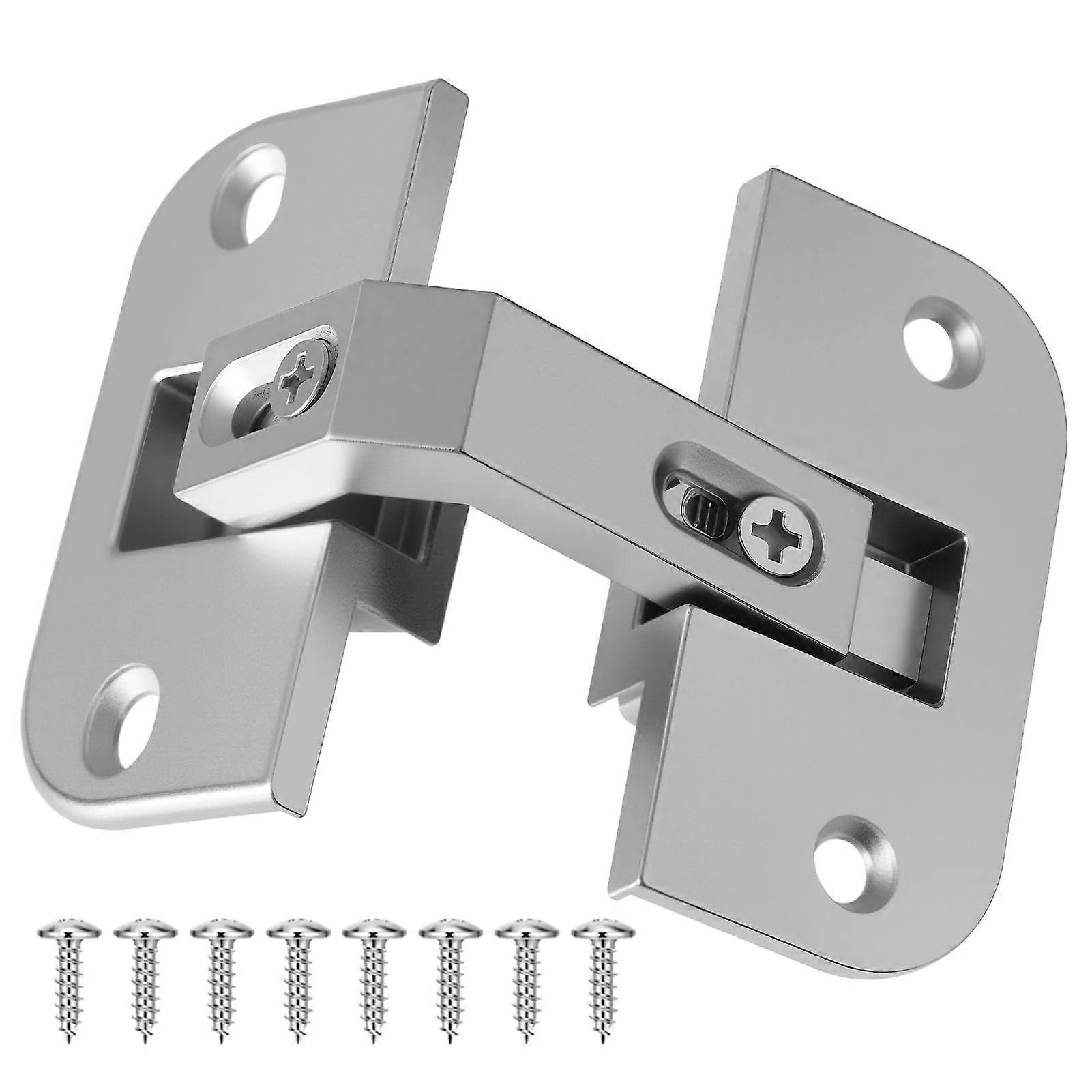 Lazy Susan Cabinet Hinge Adjustable Pie Cut Corner Design with Concealed Durable Nickel Finish