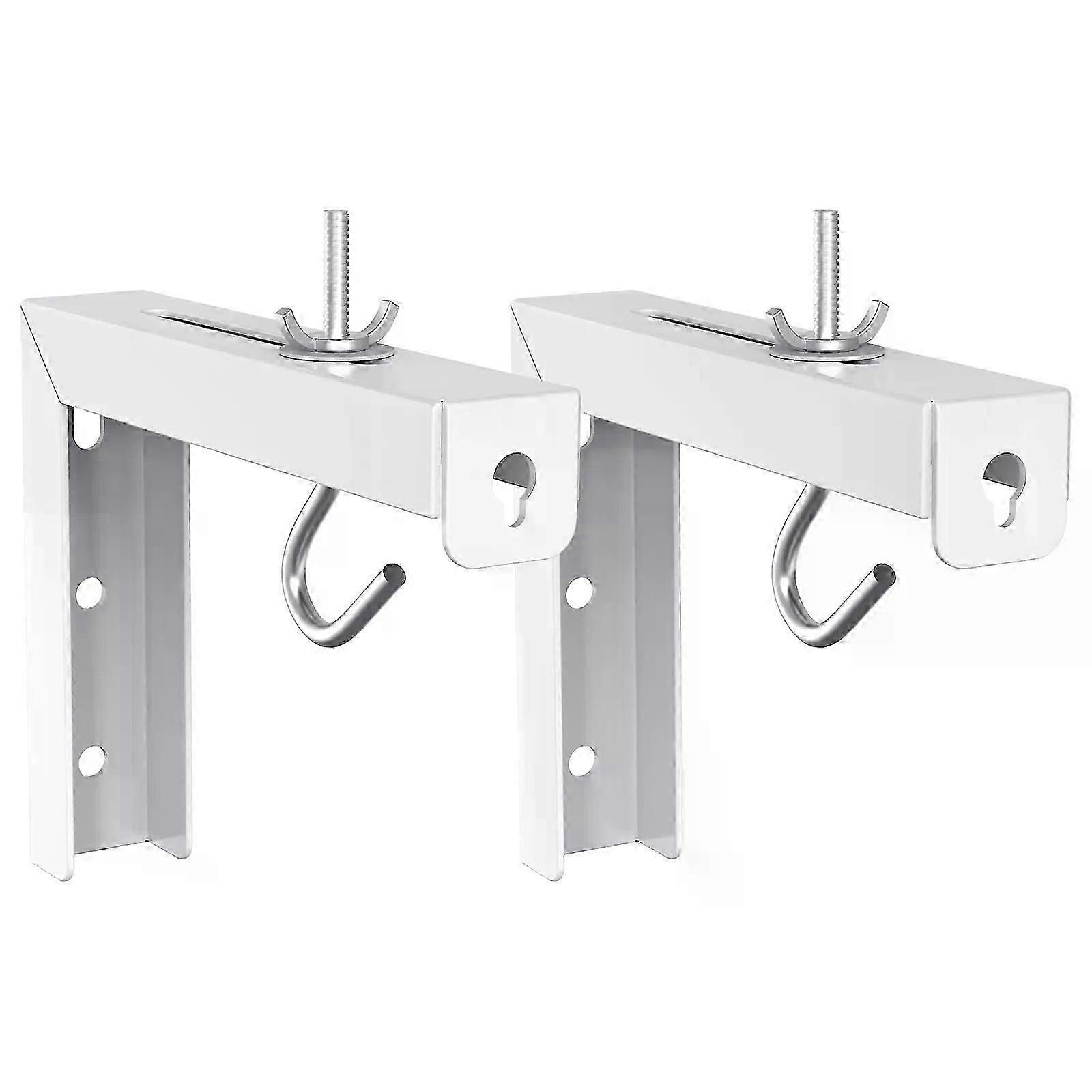Universal Projector Screen Ceiling Mount  Wall Hanging Mount L-Brackets  6 inch Adjustable Extension with Hook Kit