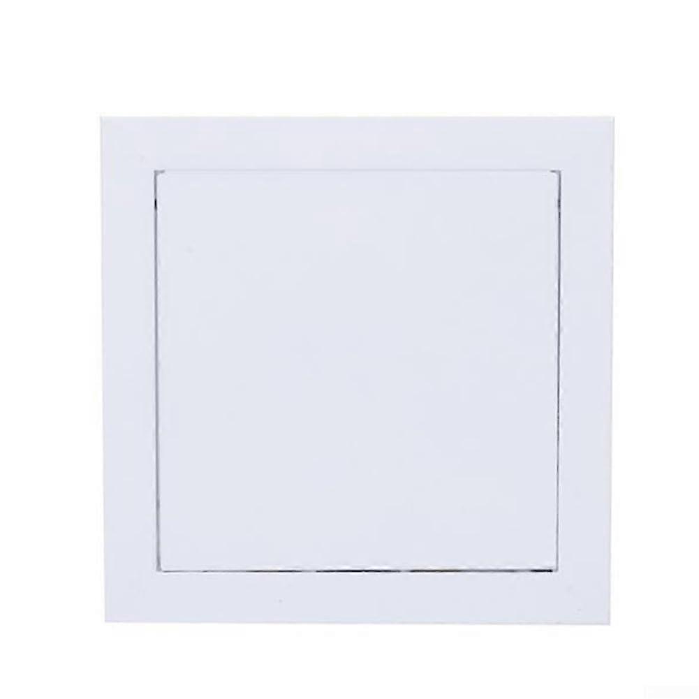 Matte White Ceiling Access Panel with Magnetic Switch, PushtoOpen Inspection Door 100x100mm