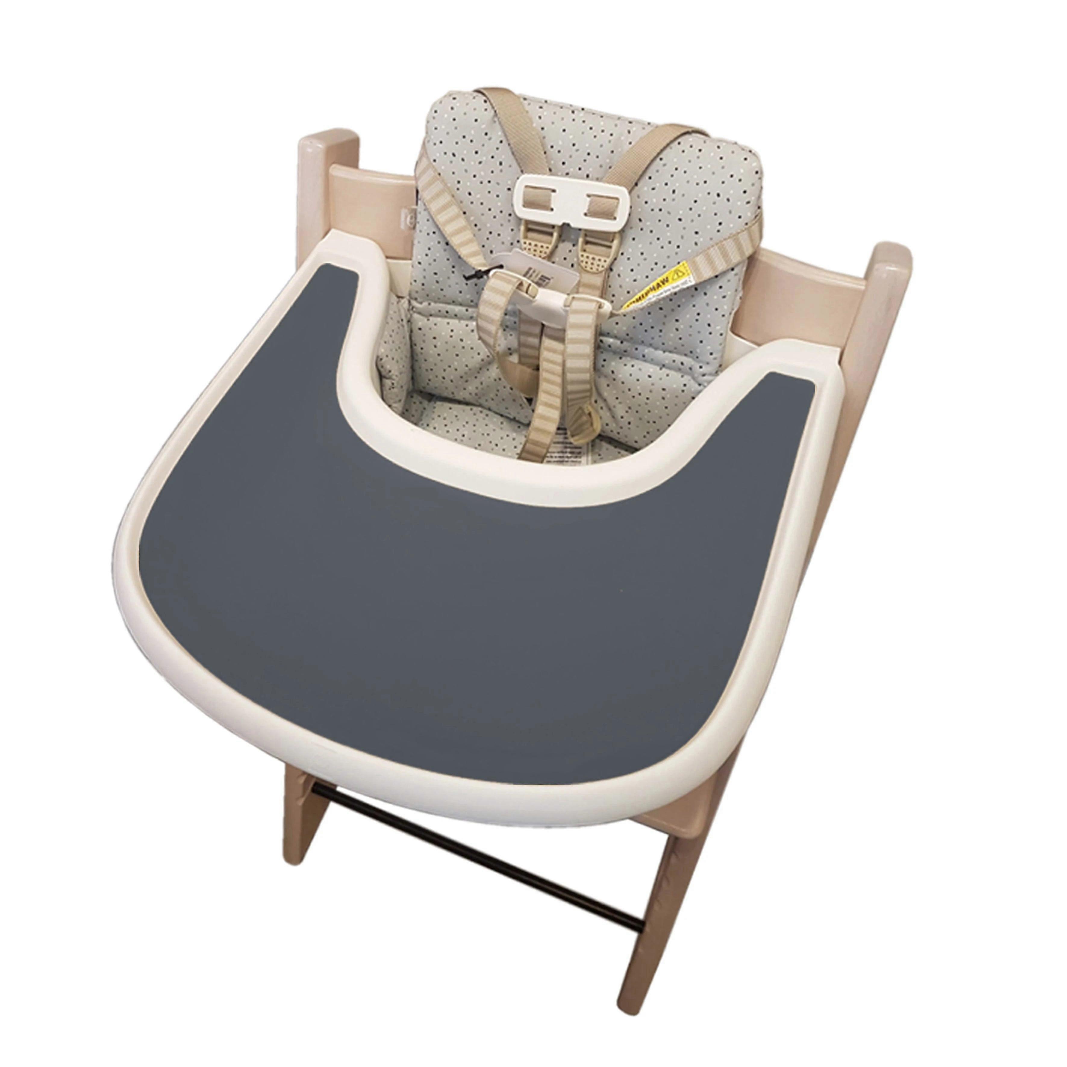 Silicone Baby Dining Placemat For Highchair - Non-slip Toddler Flat Tray Mat