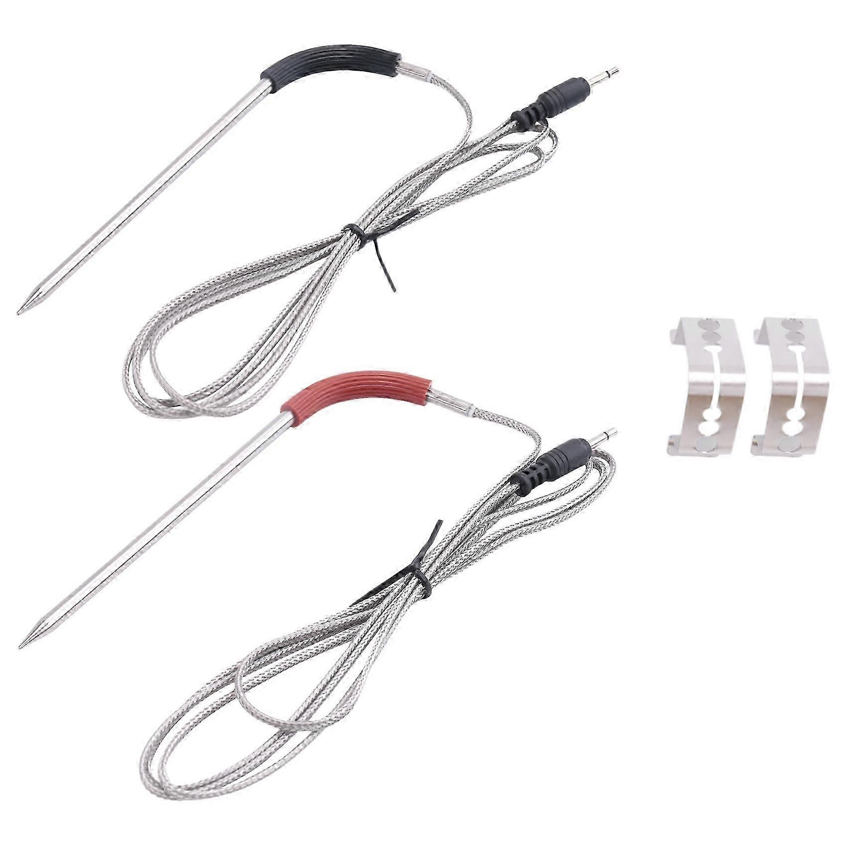 2-Pack Replacement Meat Probe for Weber Grill and Smoker with Clip