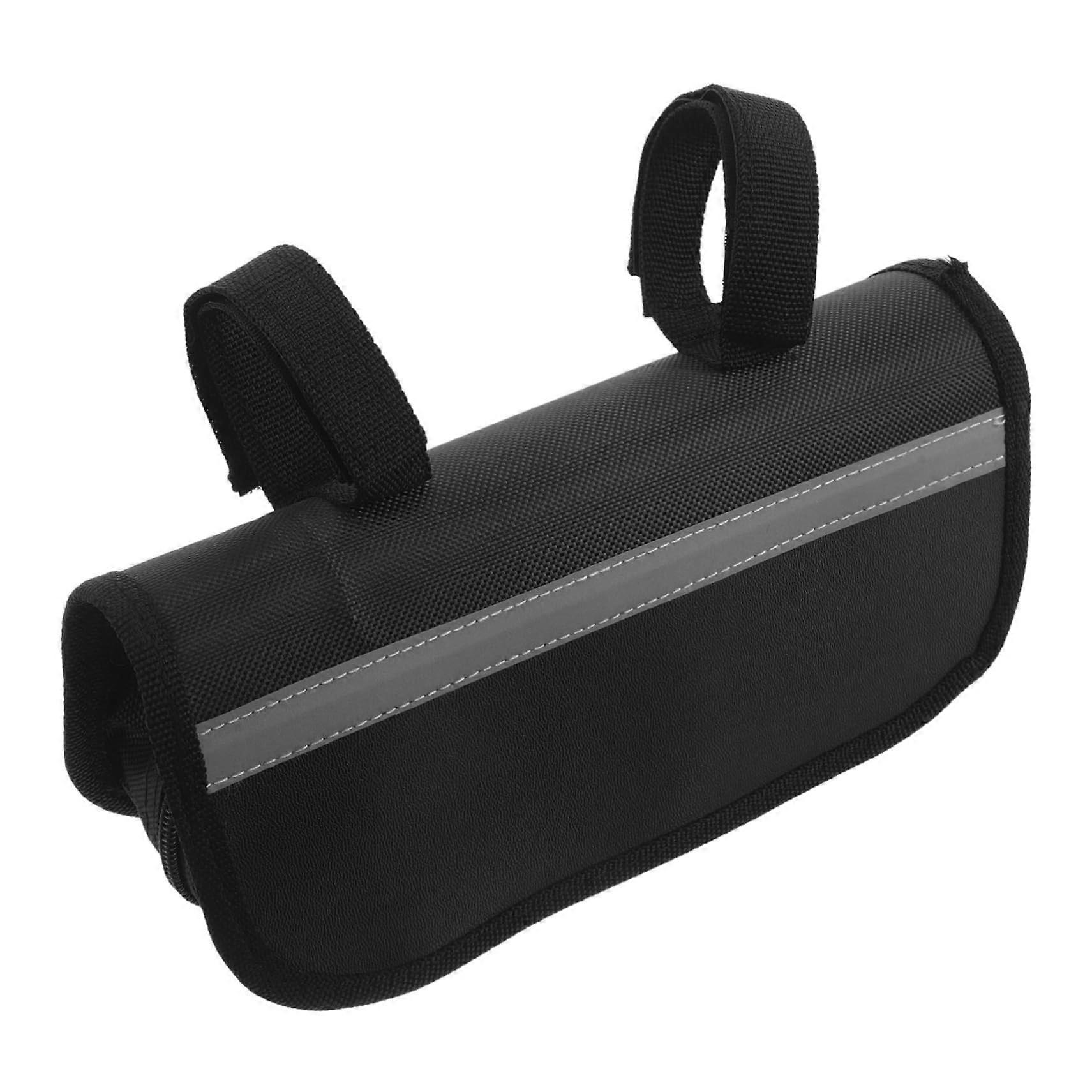 Bike Tool Bag Durable Canvas Cycling  Kit with MultiTool Storage for Mountain Rides