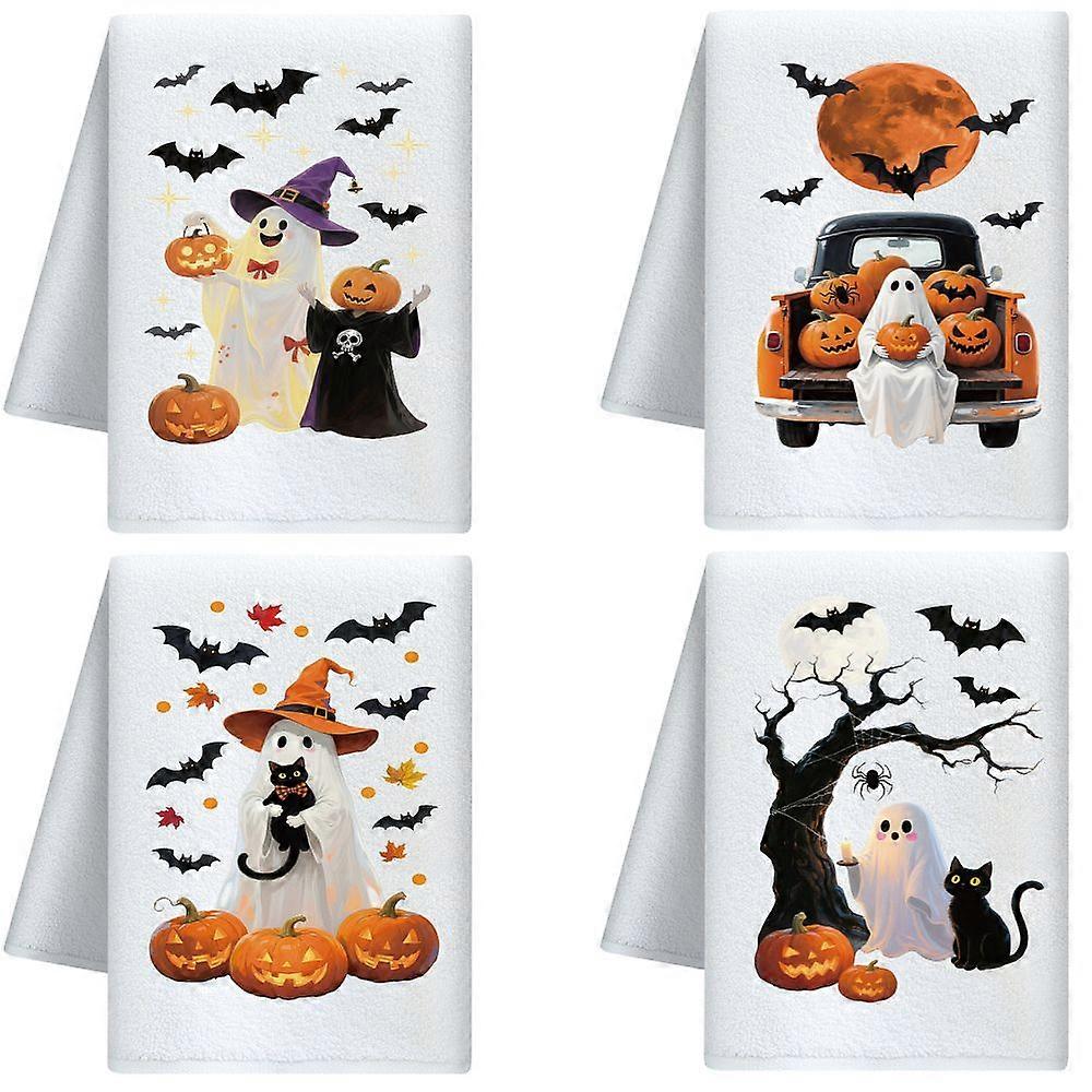 4pcs 4 styles Microfiber Cleaning Cloth Kitchen Dishcloths 600x400mm 1pc/style