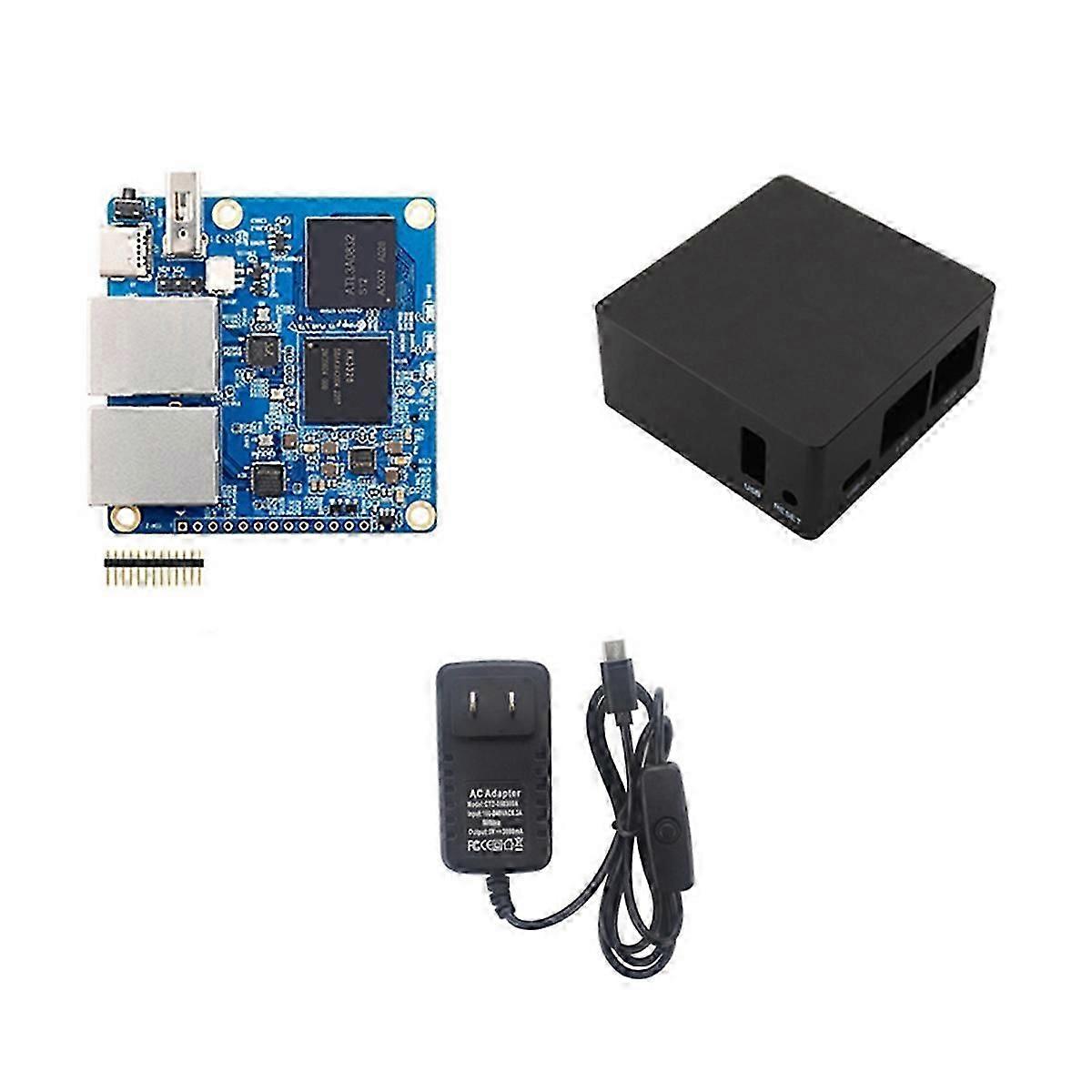 compatible R1 Plus Development Board with Shell 1GB RAM Rockchip Supports Android9//Debian/OpenWRT OS US