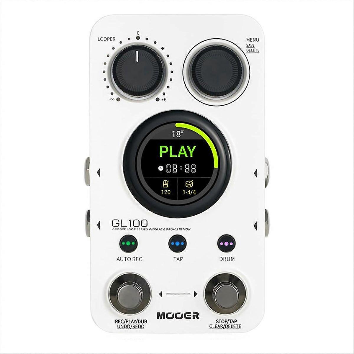 MOOER GL100 Looper Pedal Drum Machine,Electric Guitar Monoblock
