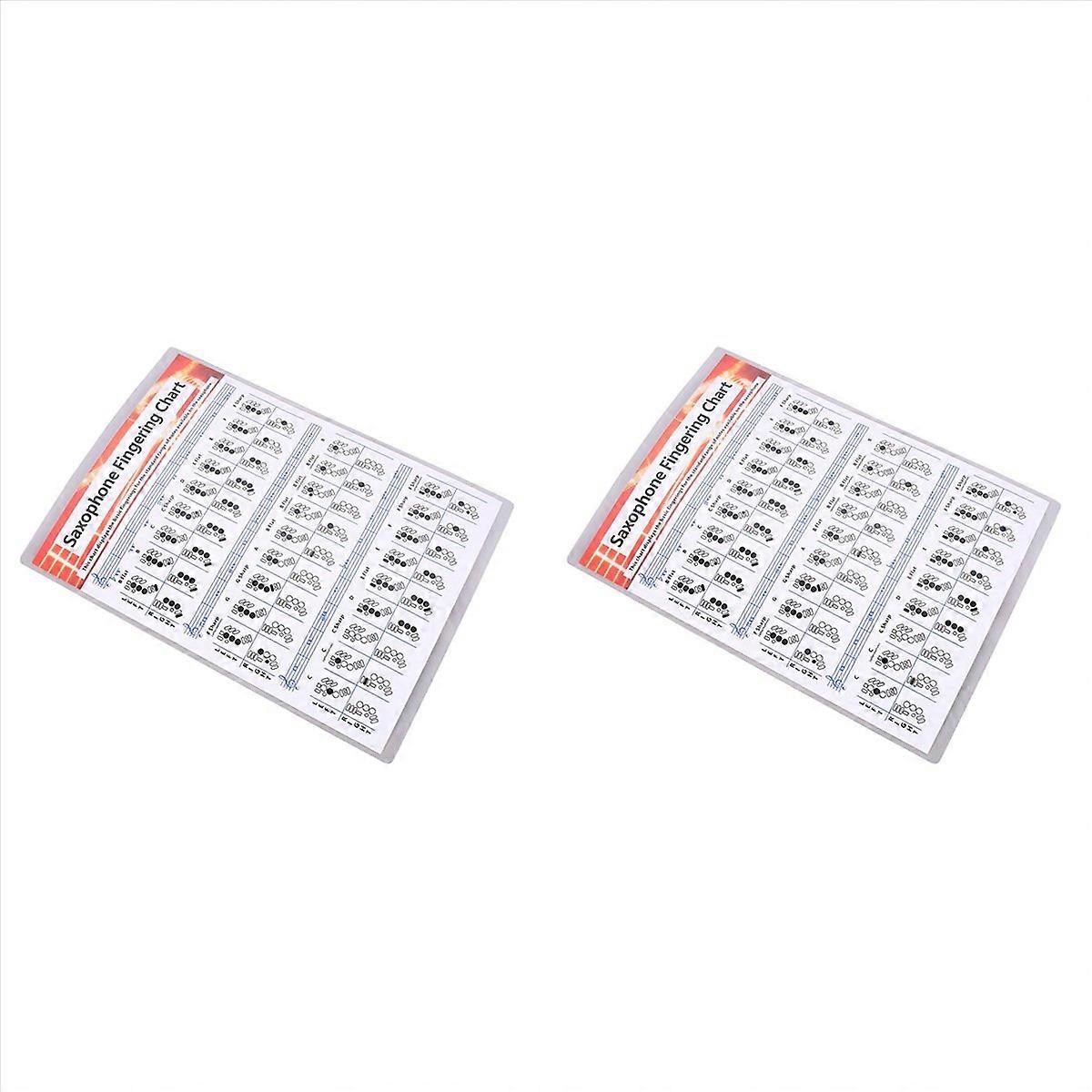 Saxophone Practice Chart Coated Paper Saxophone Fingering Chart S