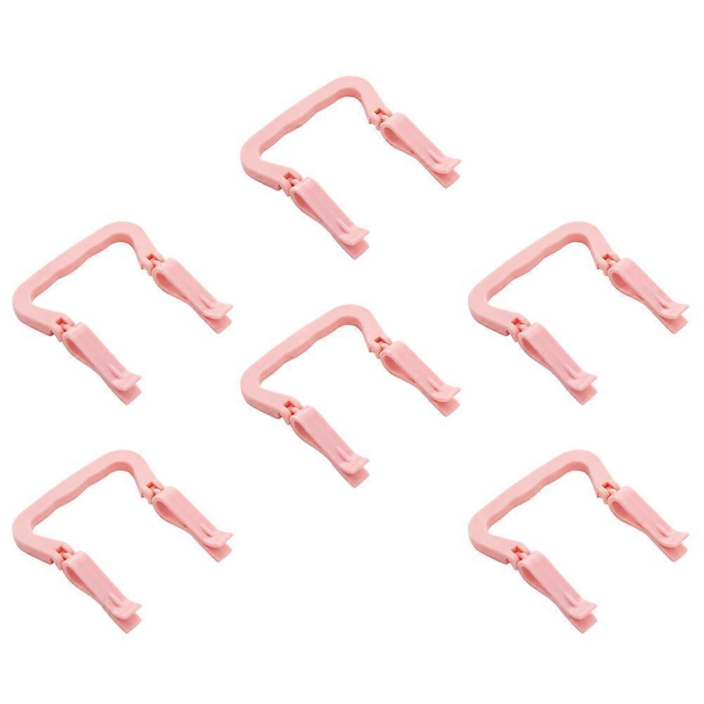 Waste Bin Bag Clips Plastic Clamp for Garbage Bag Fixation 6Pcs