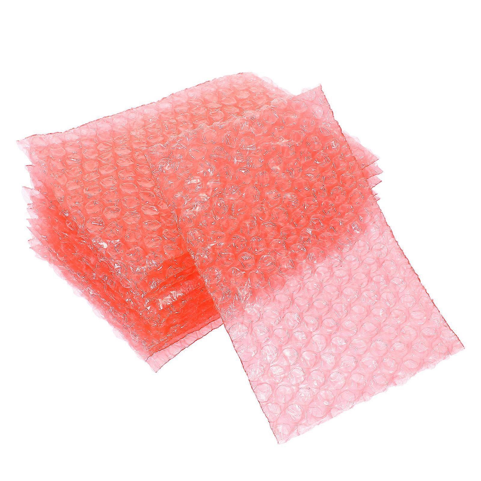 Packing Bubble Pouch with 100Pcs Red Shockproof Pe Protective Pouches