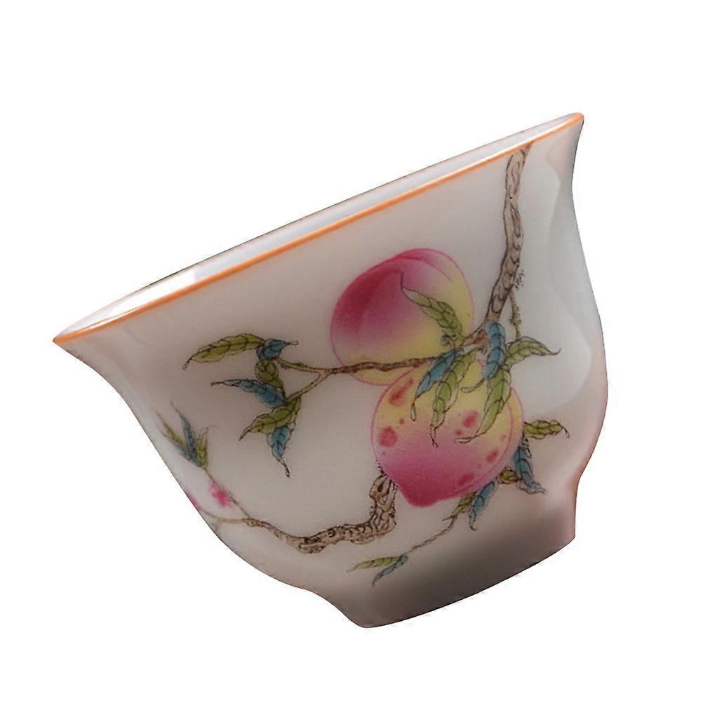 Ceramic Tea Cup for Home with Creative Pattern Single Piece