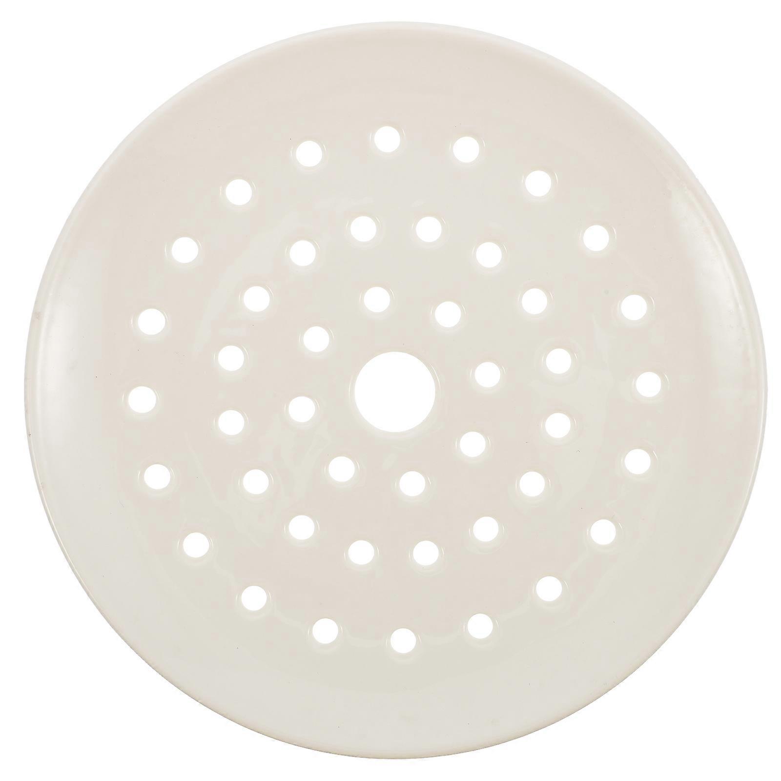 Ceramic Dumpling Plate Draining Plate for Storage 1Pcs White