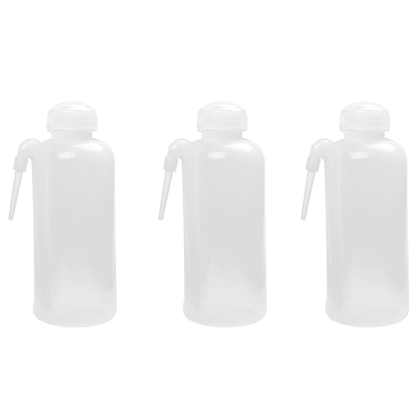 3X 500ml Plastic Wash Bottle Squeeze Dispensing Bottle