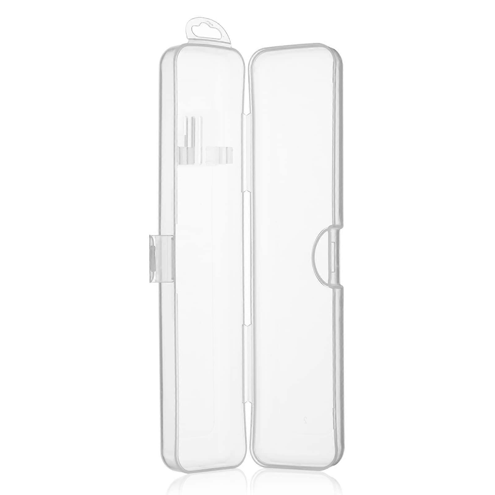 Travel Toothbrush Case with Clear View, Compact Holder for Toothbrush and Toothpaste Storage
