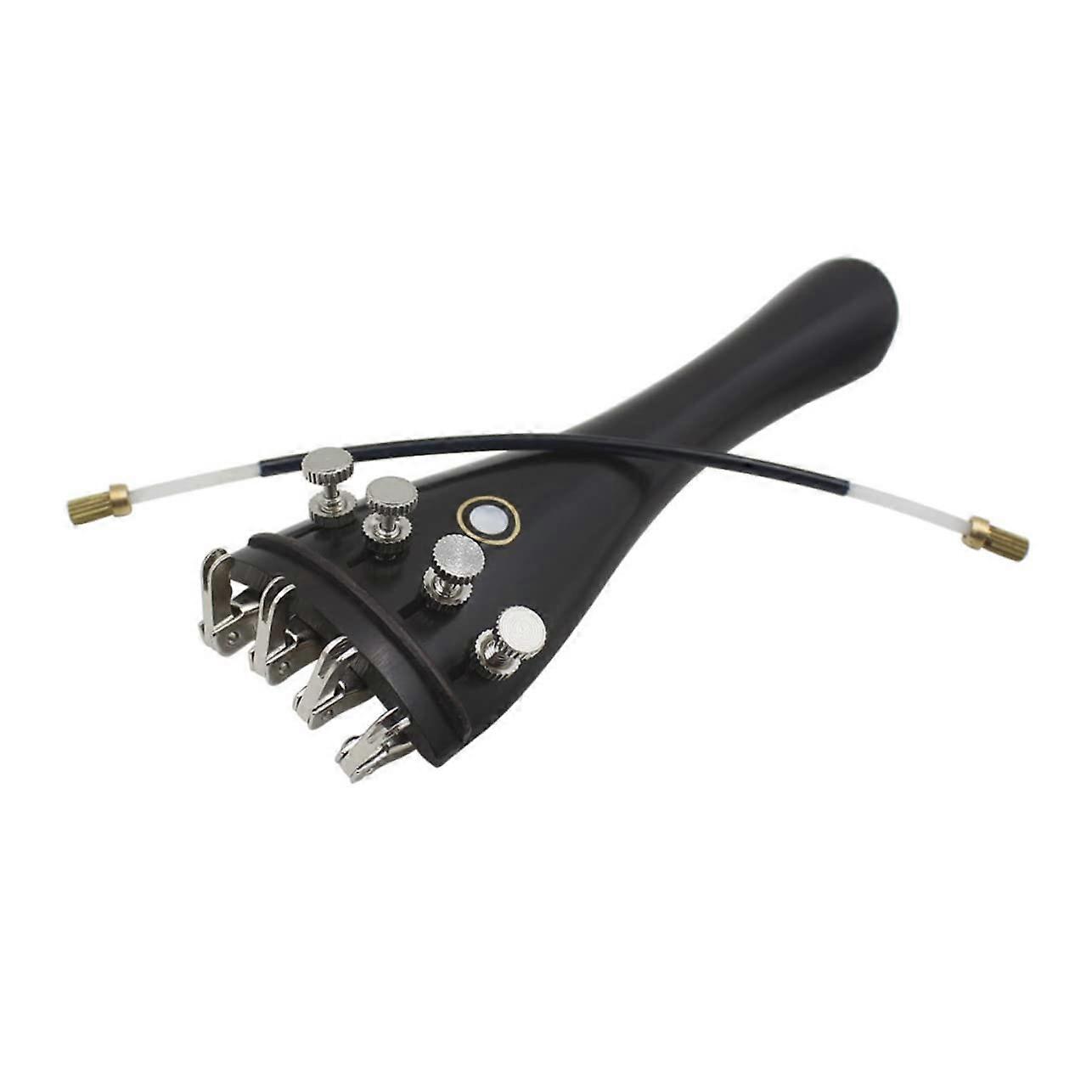 Ebony Violin Accessories Set with Fine Tuners and String Adjusters for Precise Tuning Control