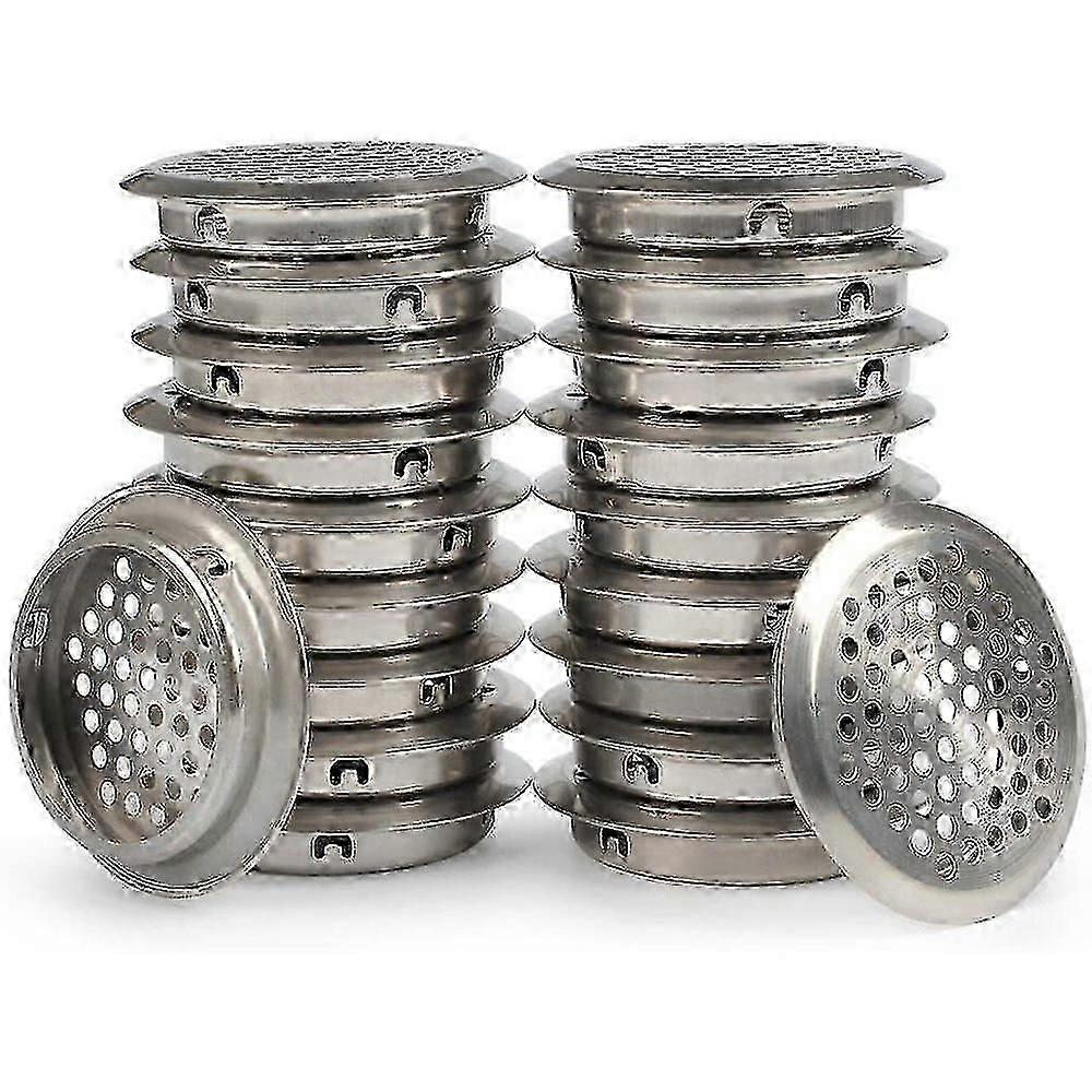 50 stykker ventilasjonsgitter rustfritt stål ventilasjonshull