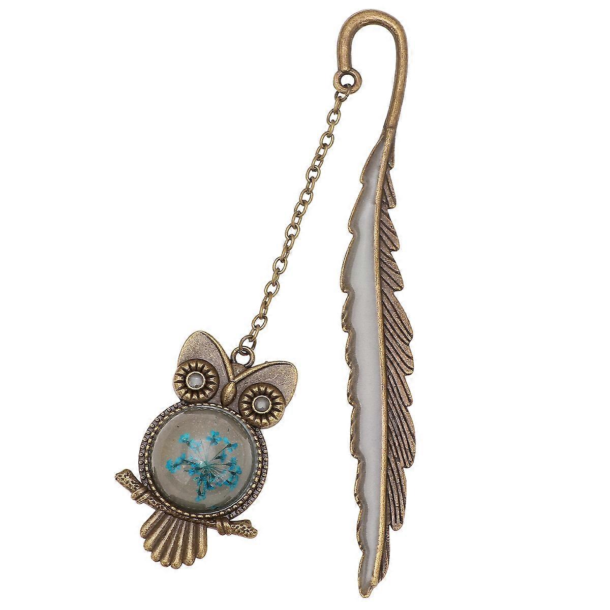 Vintage Bookmark Luminous Metal Page Marker for Note Marking