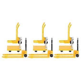 Miniatur-Handwagen, gelb, Spielzeugkompatibel, Dekoration, 3 Sets mit beweglichen Werkzeugmodellen