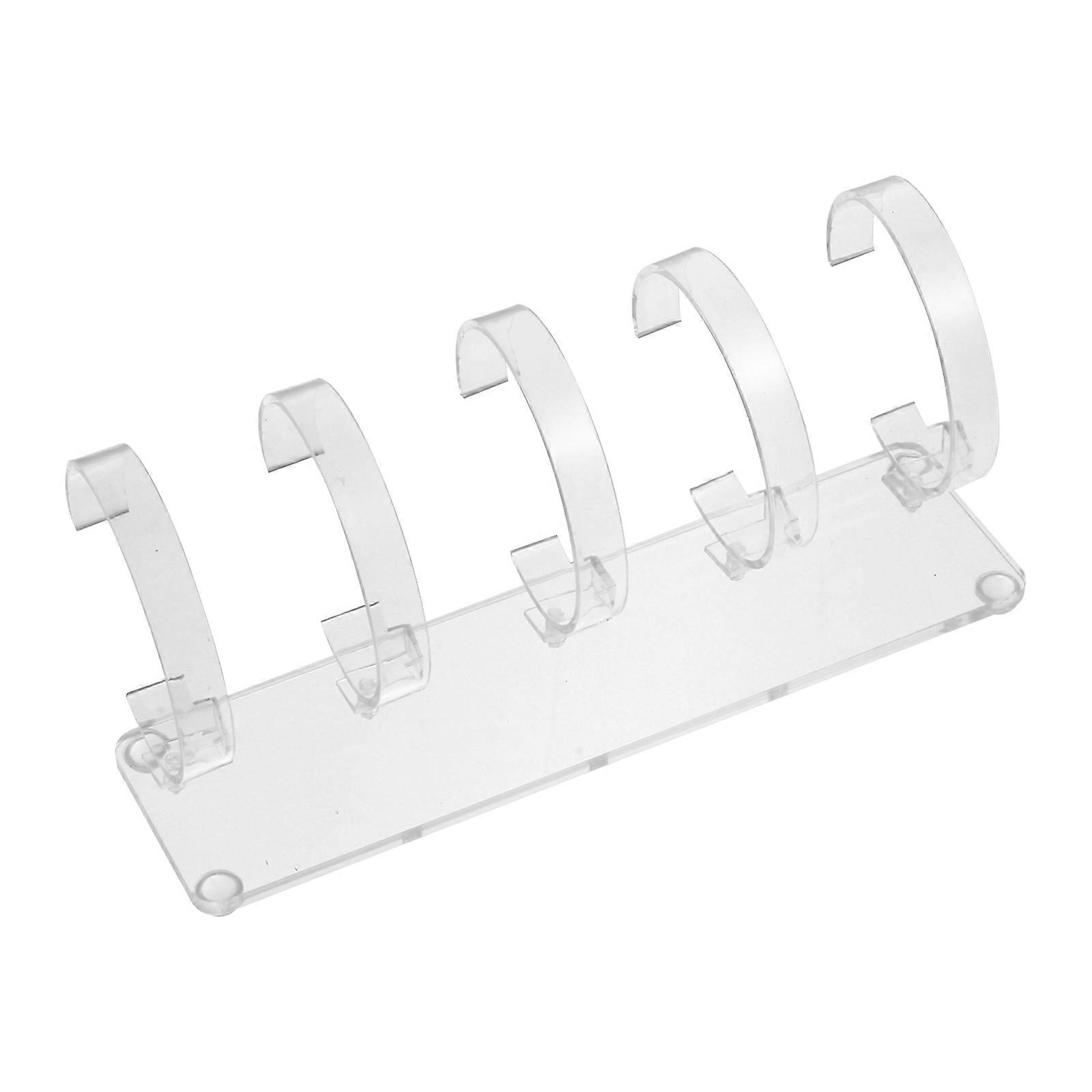 Removable Transparent Acrylic Watch Stand for Display Use with Stability 1Pcs