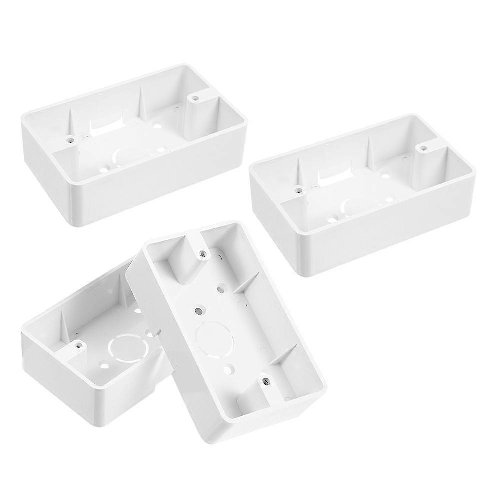 Plastic Electrical Outlet Box Weatherproof Protector 4Pcs for Home Use