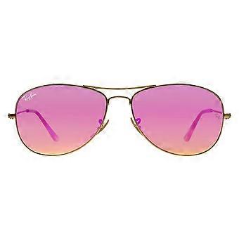 Ray-Ban Sunglasses Cockpit 3362 112/4T Gold Cyclamen Flash 59mm