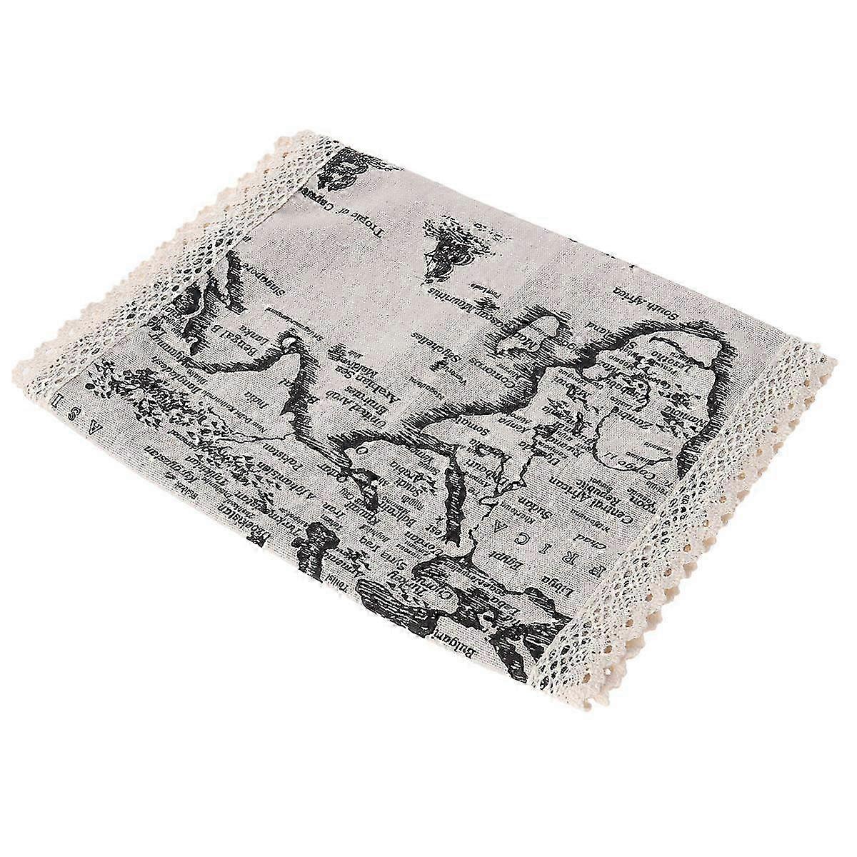 Cotton Microwave Oven Dustproof Cover for Microwave Use Creative Map