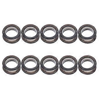 10Pcs Silicone Finger Rings for Shears Use Black Scissor Finger Ring Inserts