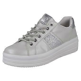 Damen-Sneaker Remonte Vegan Casual D1C10-90 – Silber/Platin, Synthetik – UK-Größe 8 – EU-Größe 42 – US-Größe 10