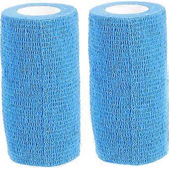 2 ruller bandage sportstape bandager atletik tape dyrlægeindpakning til hunde åndbar dyrlægeindpakning kobeskoningsindpakning sportsskadeindpakning sportsskade krop kofi